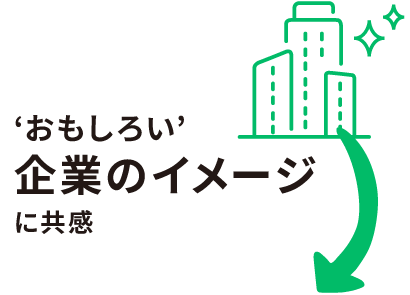 ‘おもしろい’ 企業のイメージに共感 - 入社を決定!